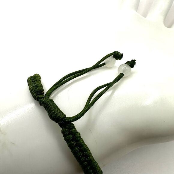 Jadeite flower adjustable bracelet - Picture 8 of 10